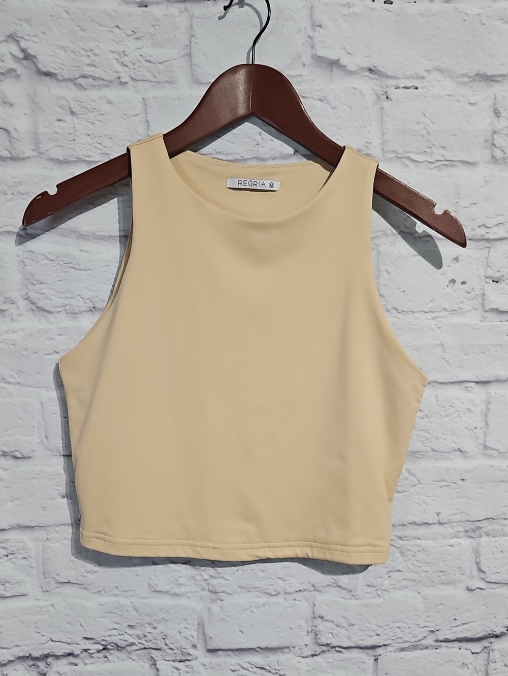 ReoRia High Neck Crop Top